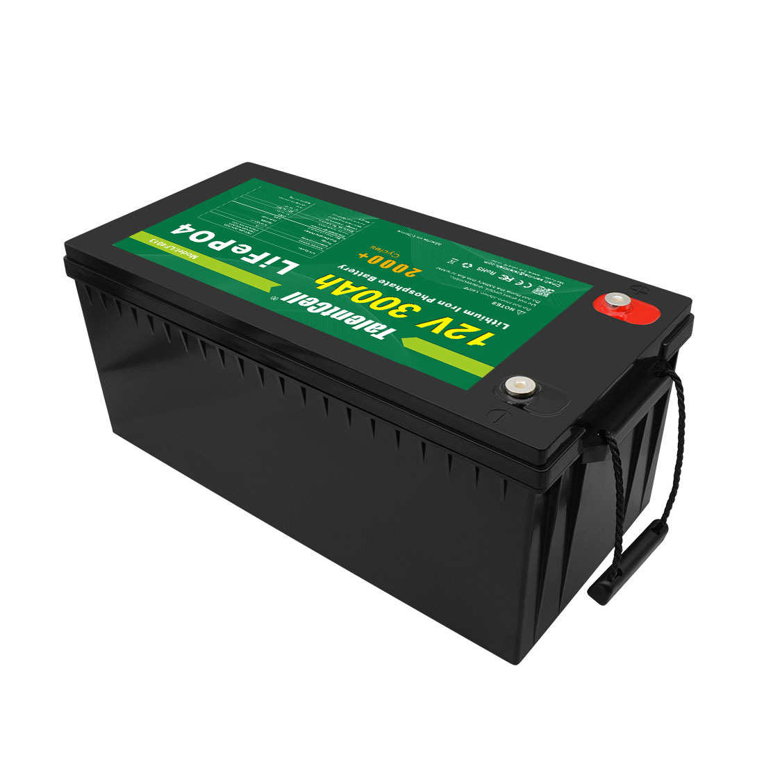 YABO 12V 300Ah LiFePO4 Battery with Temperature Protection for Home Storage​